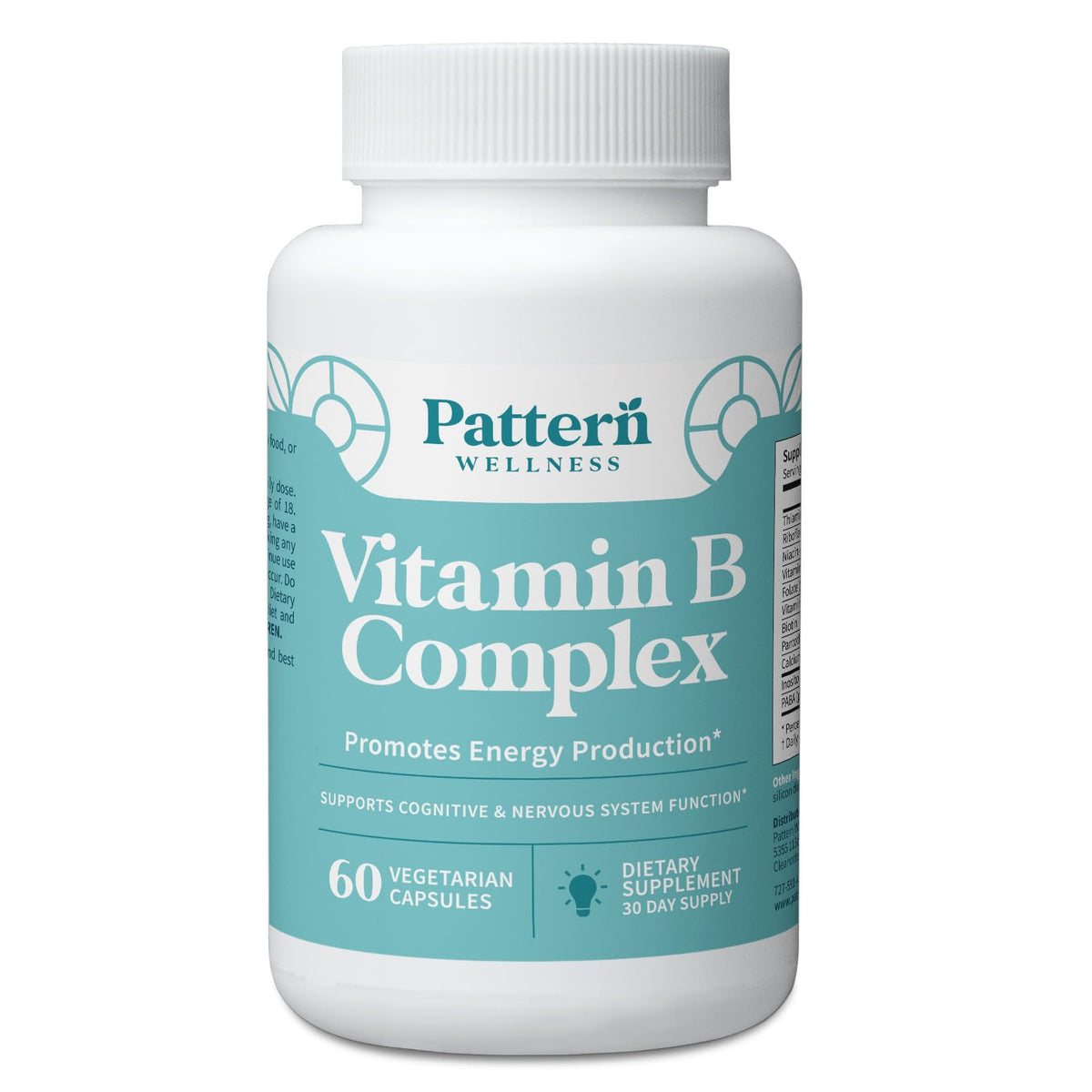 Complexe de Vitamines B Pattern Wellness - boîte de 60 capsules