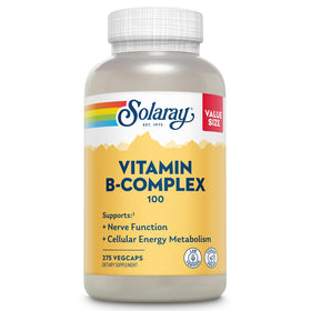 Complexe de Vitamines B SOLARAY 100 mg capsule végétale