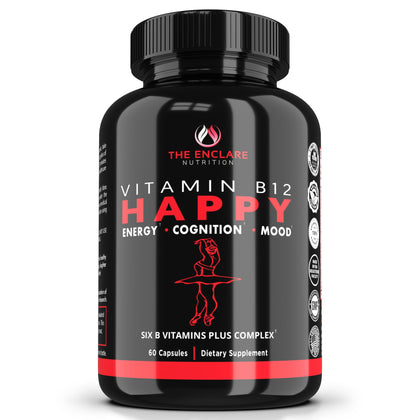 Complexe de Vitamines B12 2000 mcg de THE ENCLARE NUTRITION, vue avant