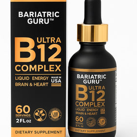 Complexe de Vitamines B12 Liquide Bariatric Guru 1000mcg - Flacon avant