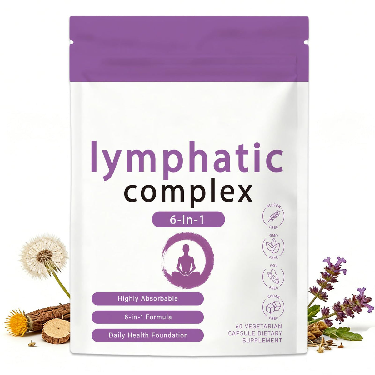 Complexe Lymphatique PBZPBZ 60 capsules vue de face