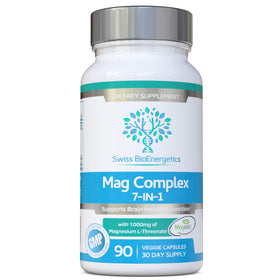 Complexe Magnésium 7-en-1 Swiss Bioenergetics capsules vue de face