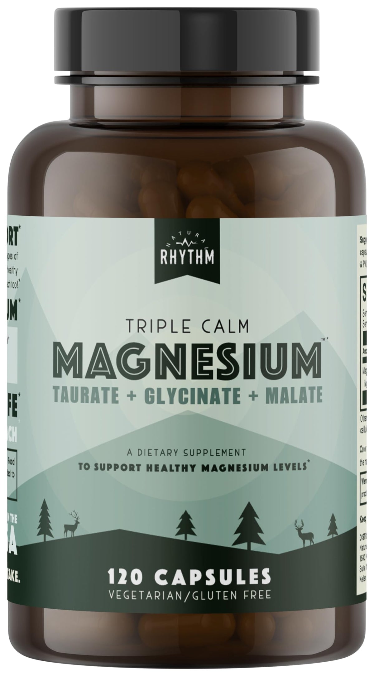 Complexe Magnésium Triple Calm Natural Rhythm 150mg 120 capsules vue avant