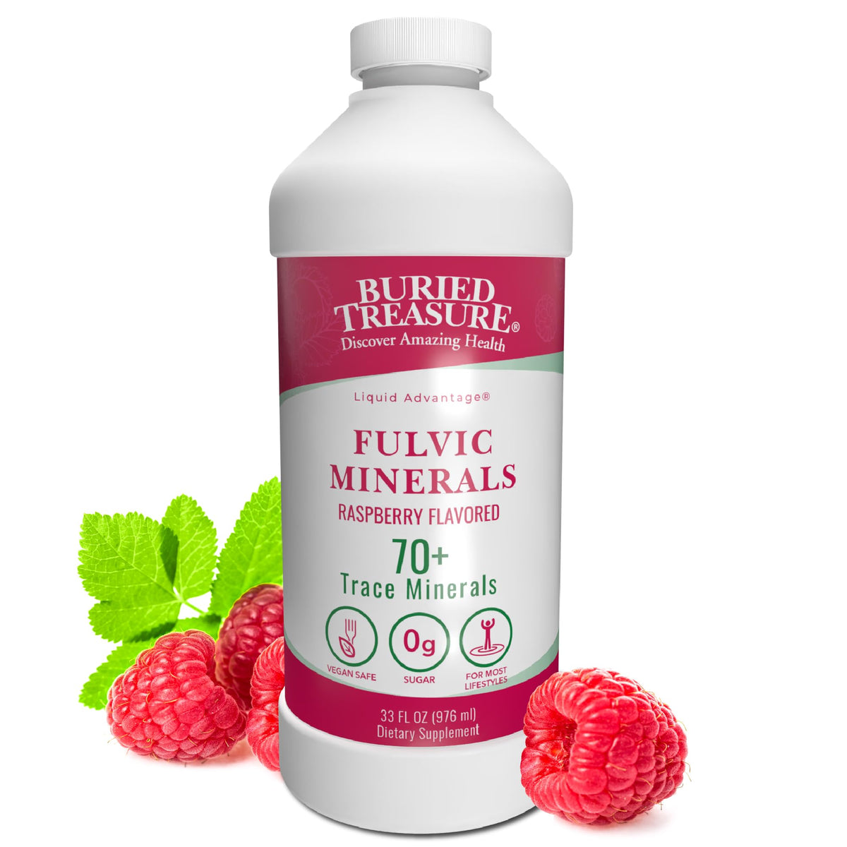 Complexe Minéral Fulvic Buried Treasure 32oz vue de face