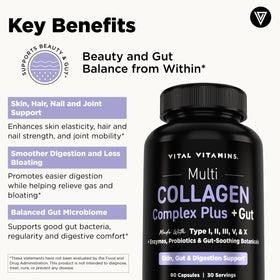 Complexe Multi-Collagène Vital Vitamins avec cuillère doseuse
