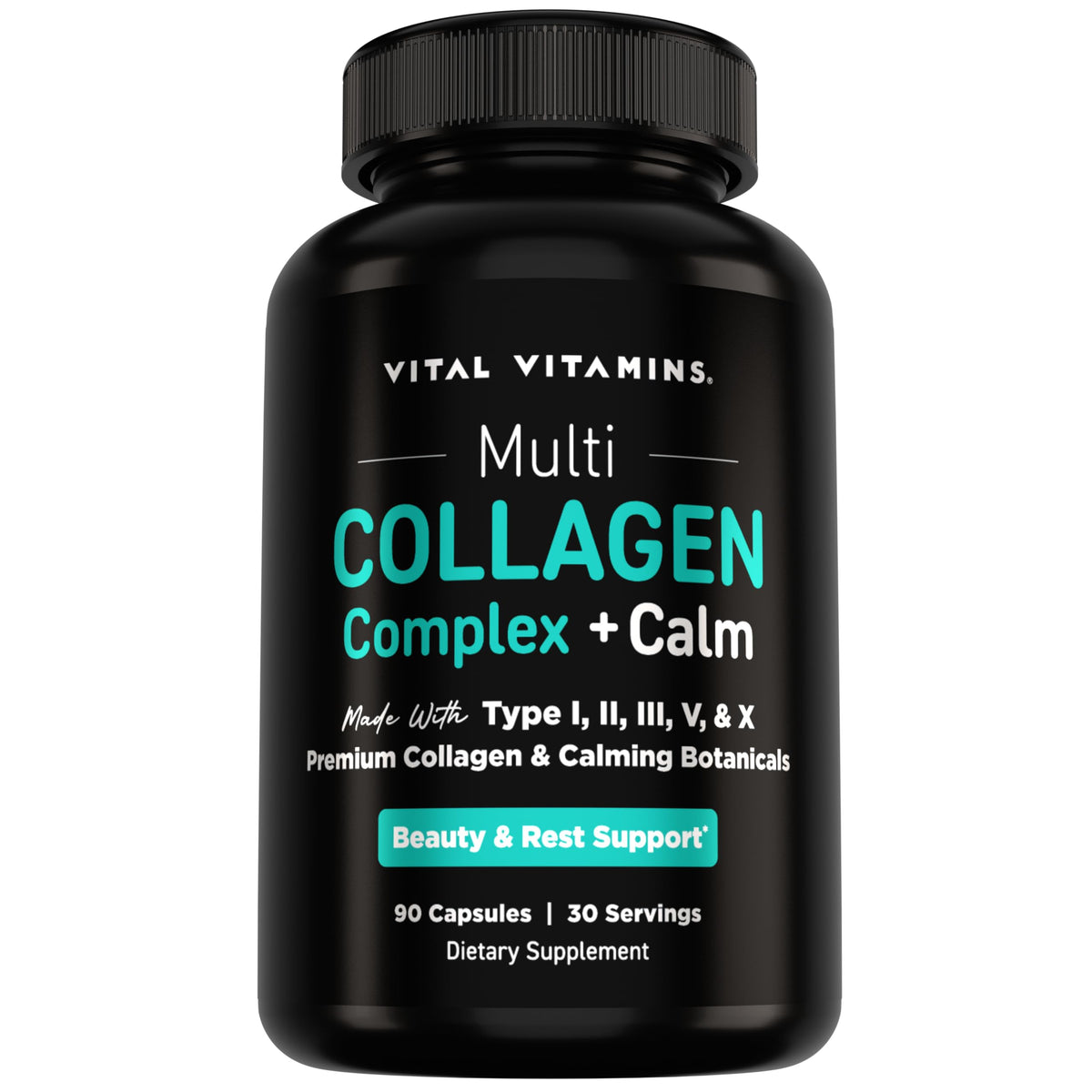 Complexe Multi Collagène Vital Vitamins boîte avec 90 capsules