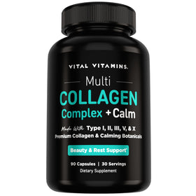 Complexe Multi Collagène Vital Vitamins boîte avec 90 capsules