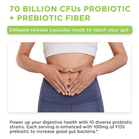 Complexe Probiotique Vital Vitamins 70 milliards CFU dans une main