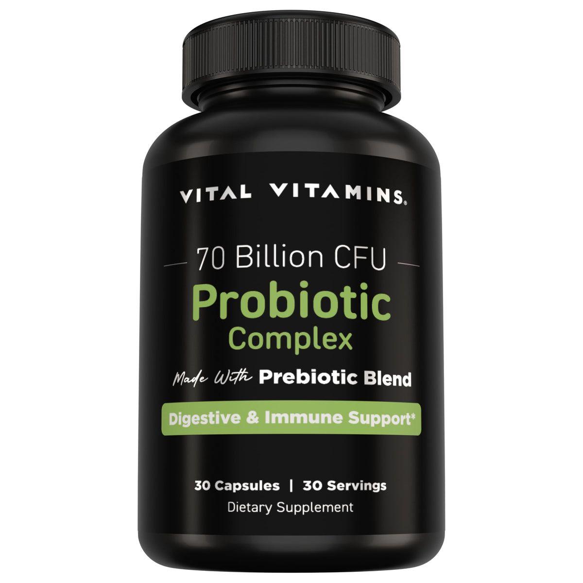 Complexe Probiotique Vital Vitamins 70 milliards CFU vue avant