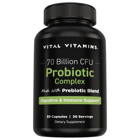 Complexe Probiotique Vital Vitamins 70 milliards CFU vue avant