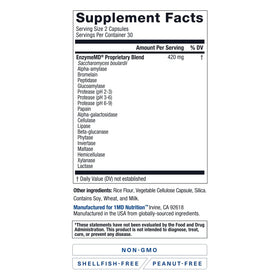 Composition de 1MD Nutrition EnzymeMD avec 18 enzymes