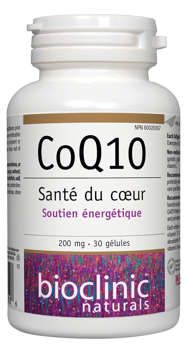 Composition de Bioclinic Naturals CoQ10 200 mg