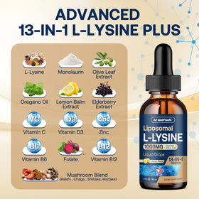 Composition de GZ HAOYUAN L-Lysine 1000MG avec ingrédients