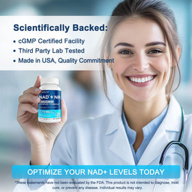 Composition de I LOVE HEALTH Complément NAD+ 1119 mg