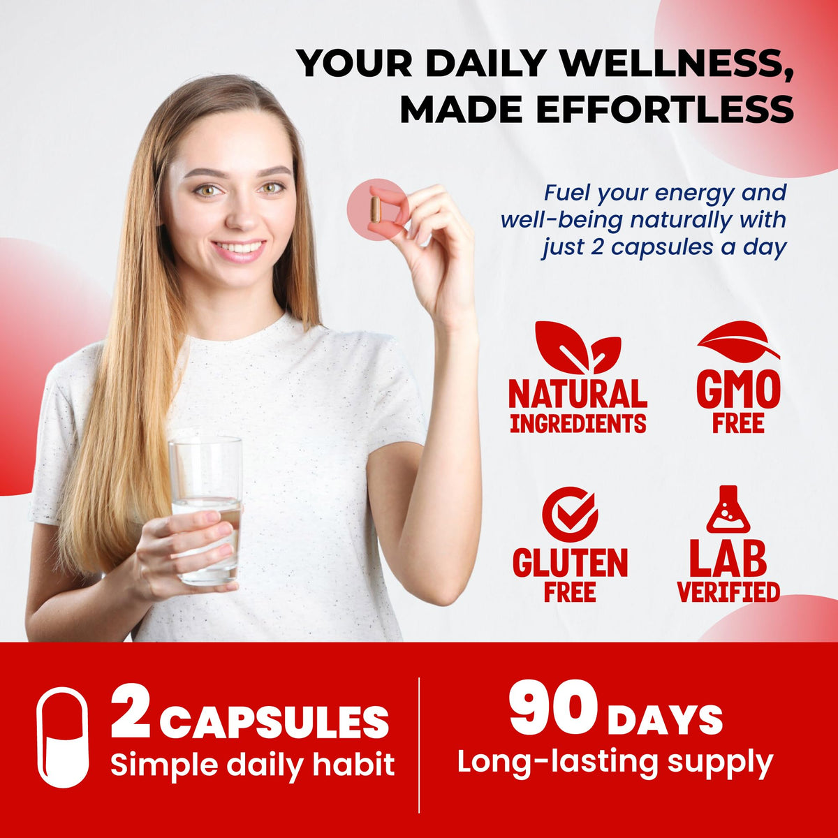 Composition de L-Citrulline ULTRA HERBS sur fond neutre