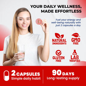 Composition de L-Citrulline ULTRA HERBS sur fond neutre