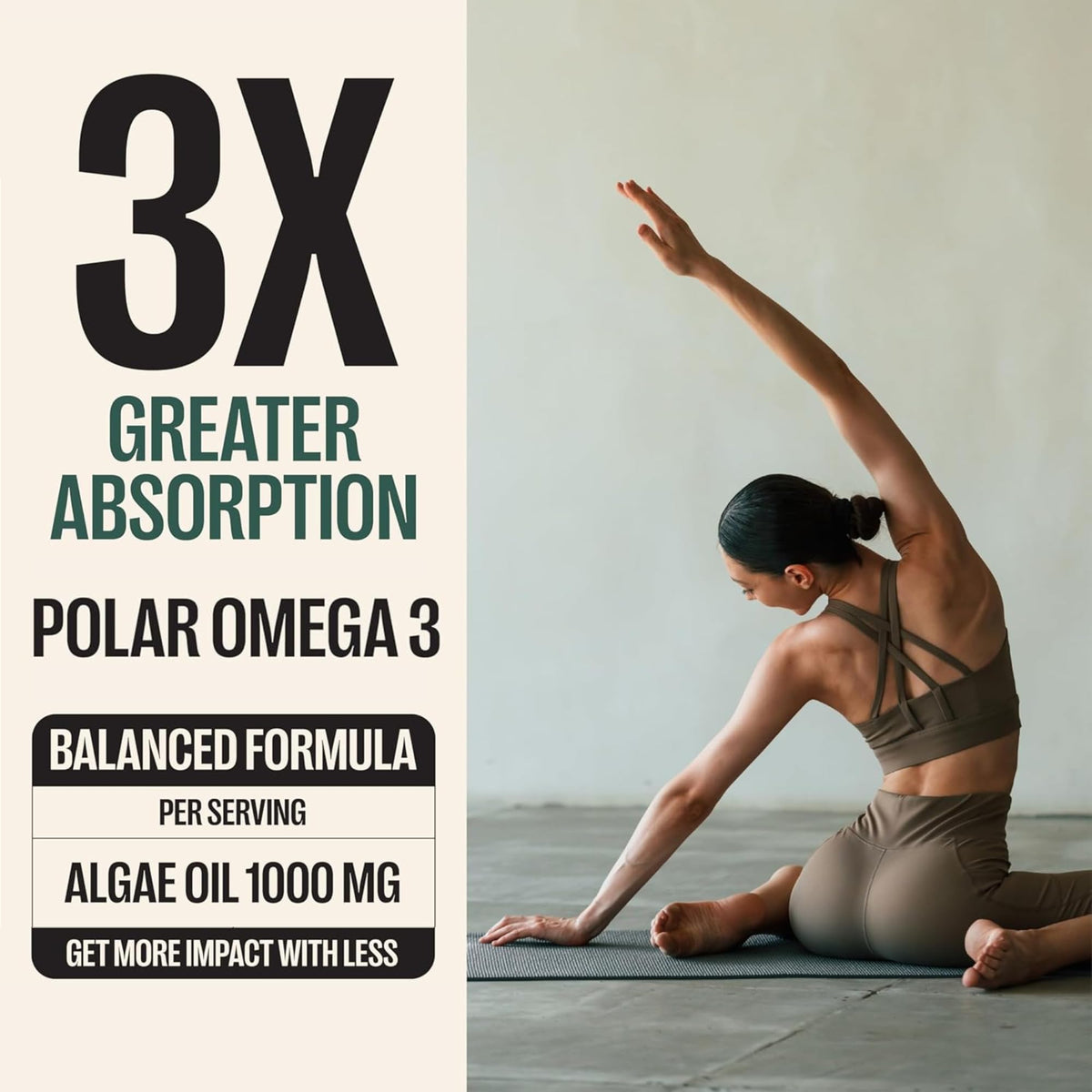 Composition de l'Orlo Huile d'Algue Omega 3 avec détails