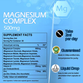 Composition de magnésium 12 en 1 AMENQ hHEALTH sur table