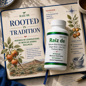 Composition de Raiz DE Tejocote Root avec ingrédients naturels