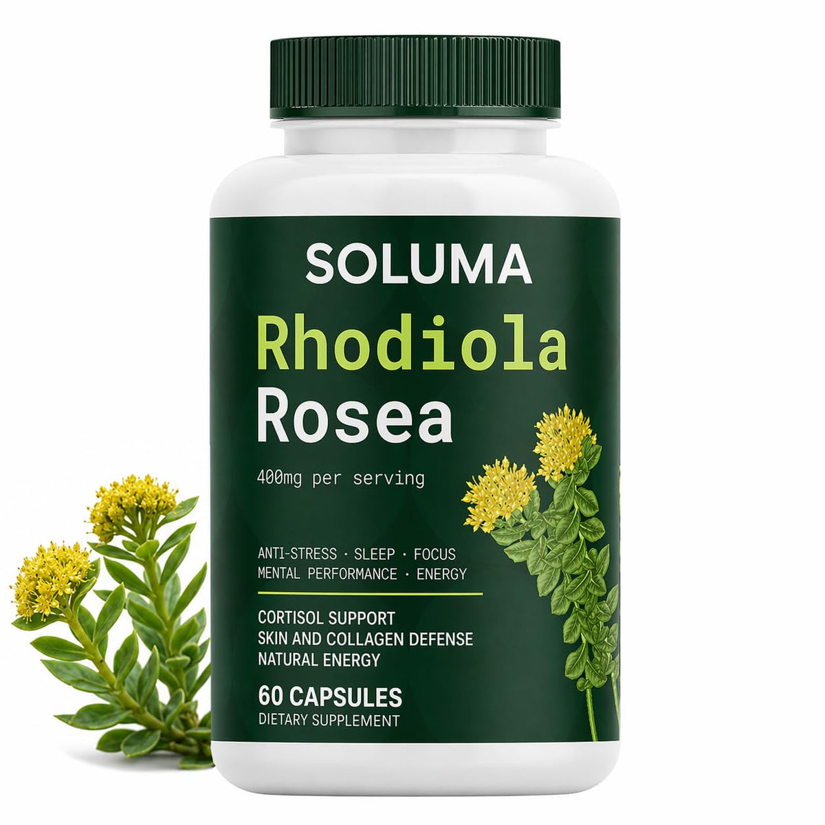 Composition de Rhodiola Rosea 400mg de linnavarv