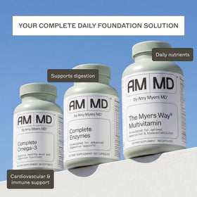 Composition des capsules Amy Myers MD Multivitamine sur l'étiquette