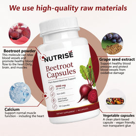 Composition des capsules de betterave SIZRCSM sur fond blanc
