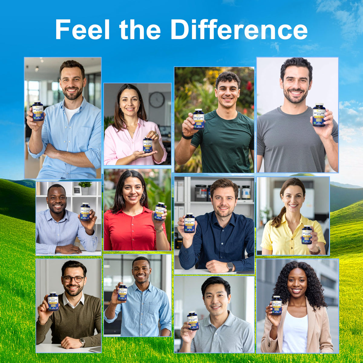 Composition des Capsules de Bleu de Méthylène d'aSquared Nutrition