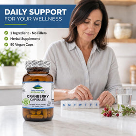 Composition des capsules de canneberge Pure Mountain Botanicals
