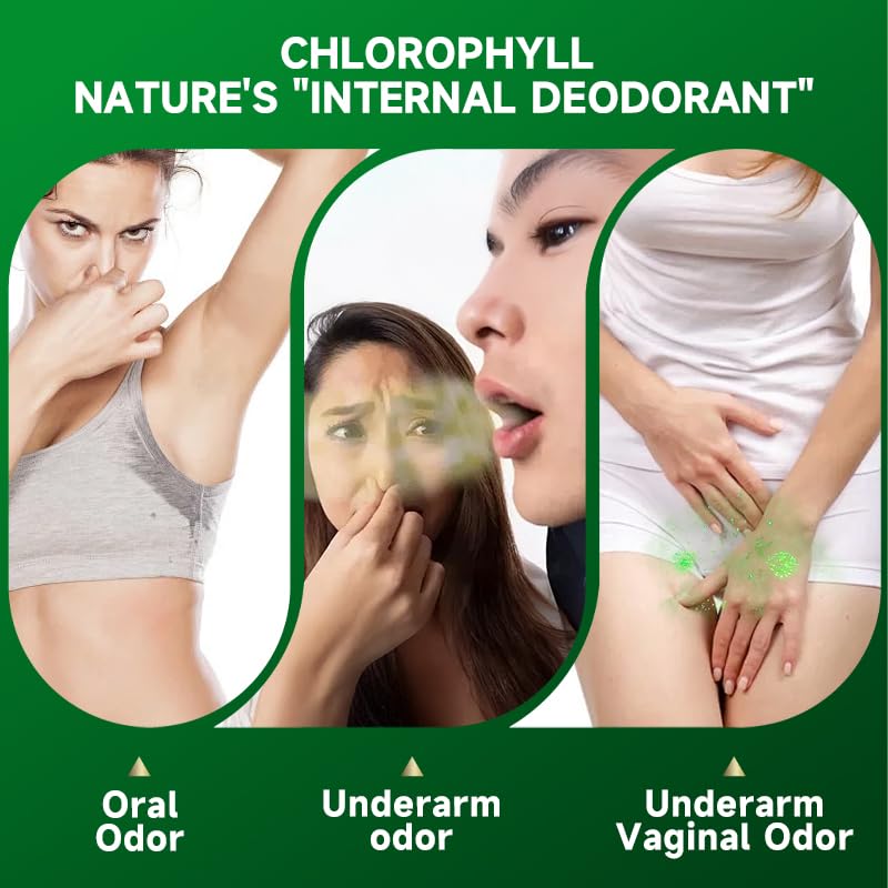 Composition des capsules de chlorophylle TrySafe sur étiquette