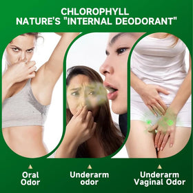 Composition des capsules de chlorophylle TrySafe sur étiquette