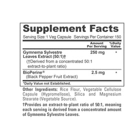 Composition des capsules de Gymnema Sylvestre NusaPure