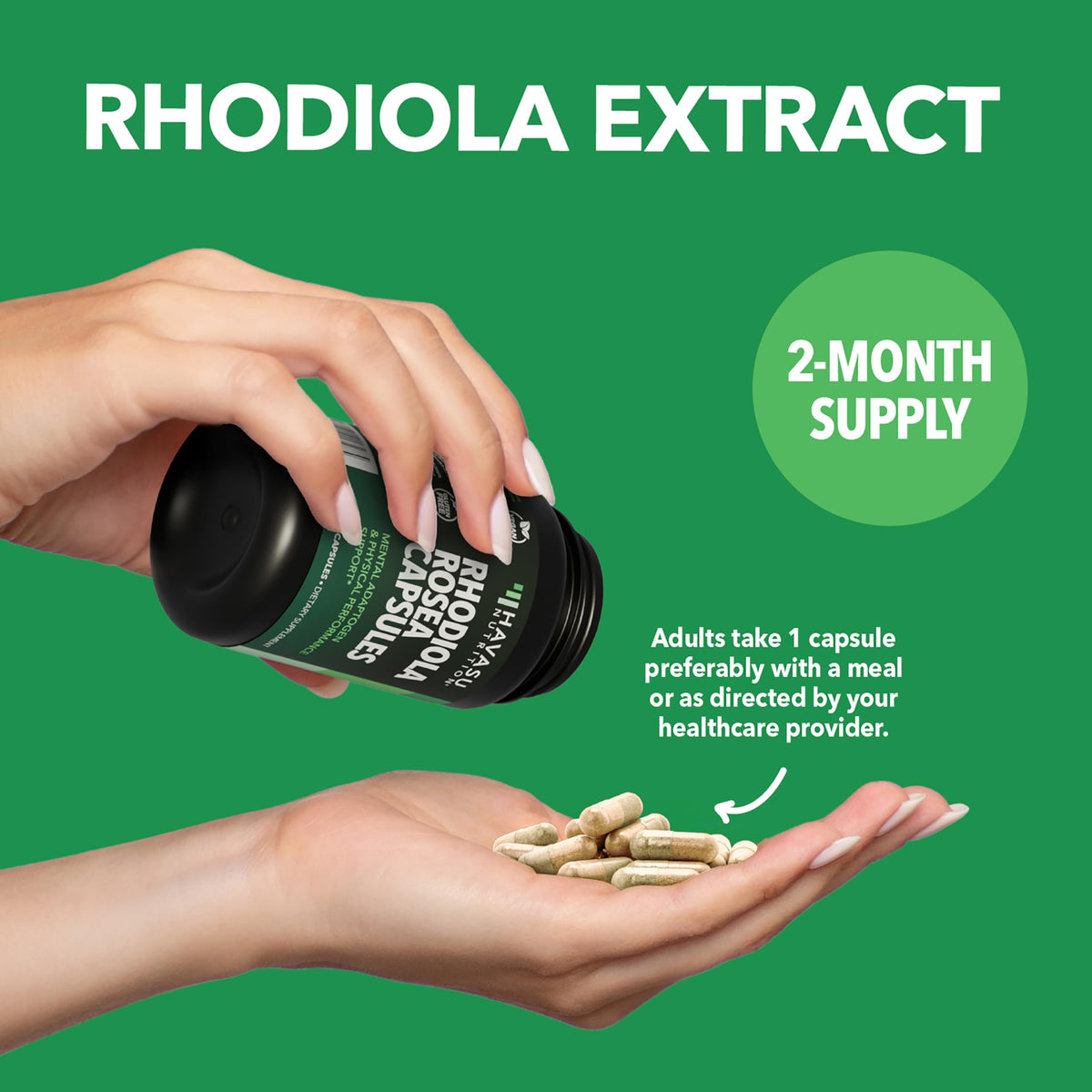 Composition des capsules de Rhodiola Rosea HAVASU NUTRITION