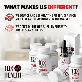 Composition des capsules du complément alimentaire sommeil 10X Health System