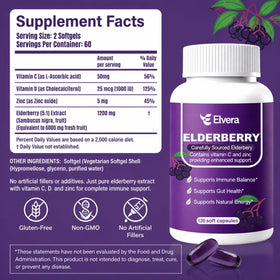 Composition des capsules ELSORY Elvera Sureau sur un fond neutre