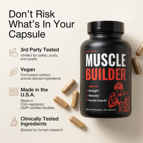 Composition des capsules UNALTERED Complément Alimentaire Muscle