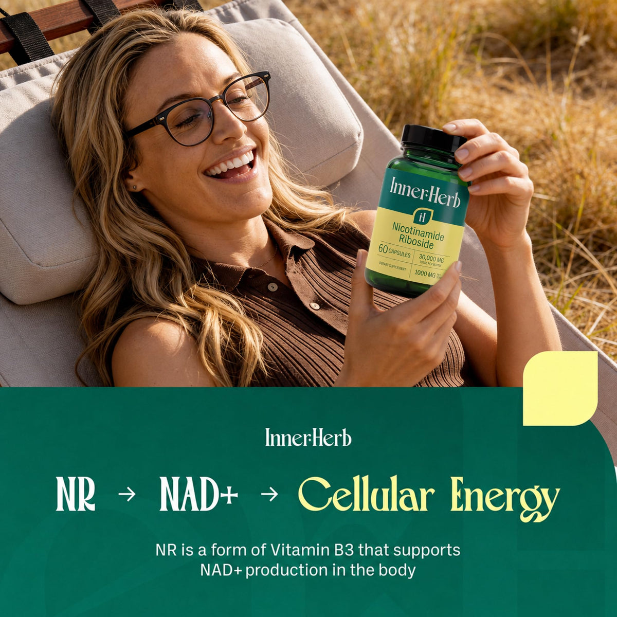 Composition des capsules végétales de Nicotinamide Riboside InnerHerb