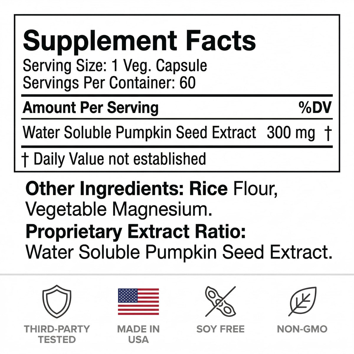 Composition des capsules végétariennes Blue Organix