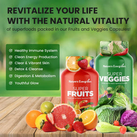 Composition des compléments alimentaires Fruits et Légumes Nature's Evergreen - ingrédients naturels