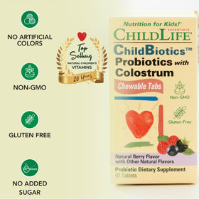 Composition des comprimés ChildBiotics avec colostrum