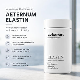 Composition des gélules d'élastine marine aeternum 500mg