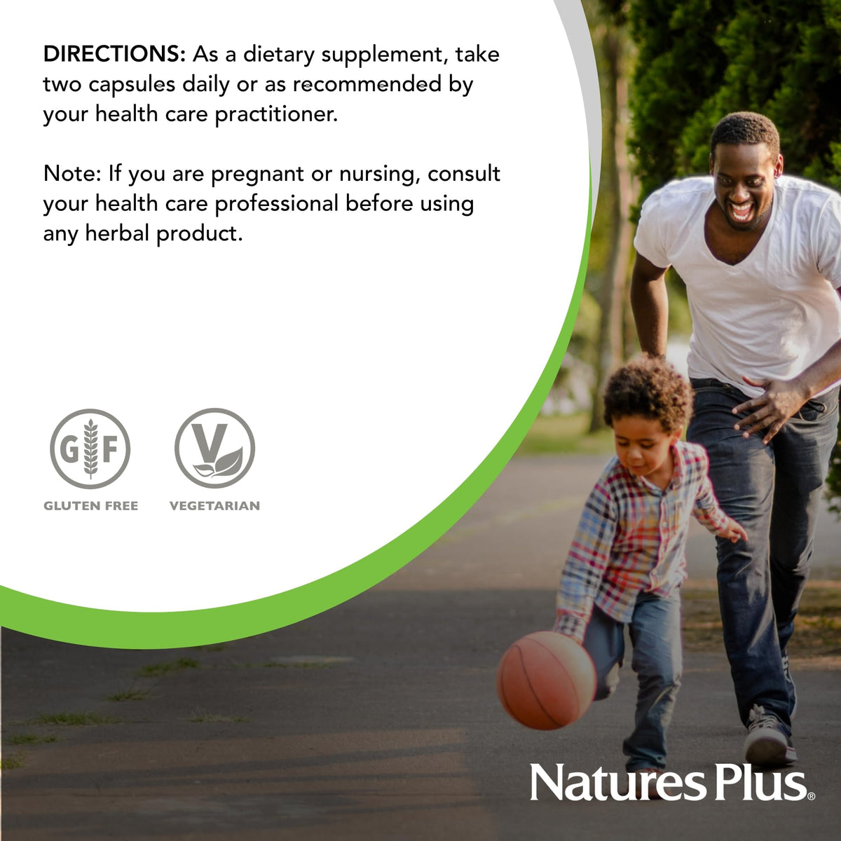 Composition des gélules NaturesPlus InflamActin sur un fond neutre