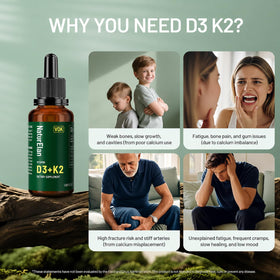Composition des Gouttes de Vitamine D3 5000 IU et K2