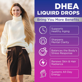 Composition des gouttes liquides NATISLAND DHEA avec ingrédients végétaux