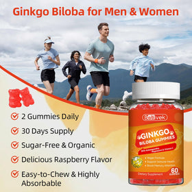Composition des gummies Ginkgo Biloba Babivek en gros plan
