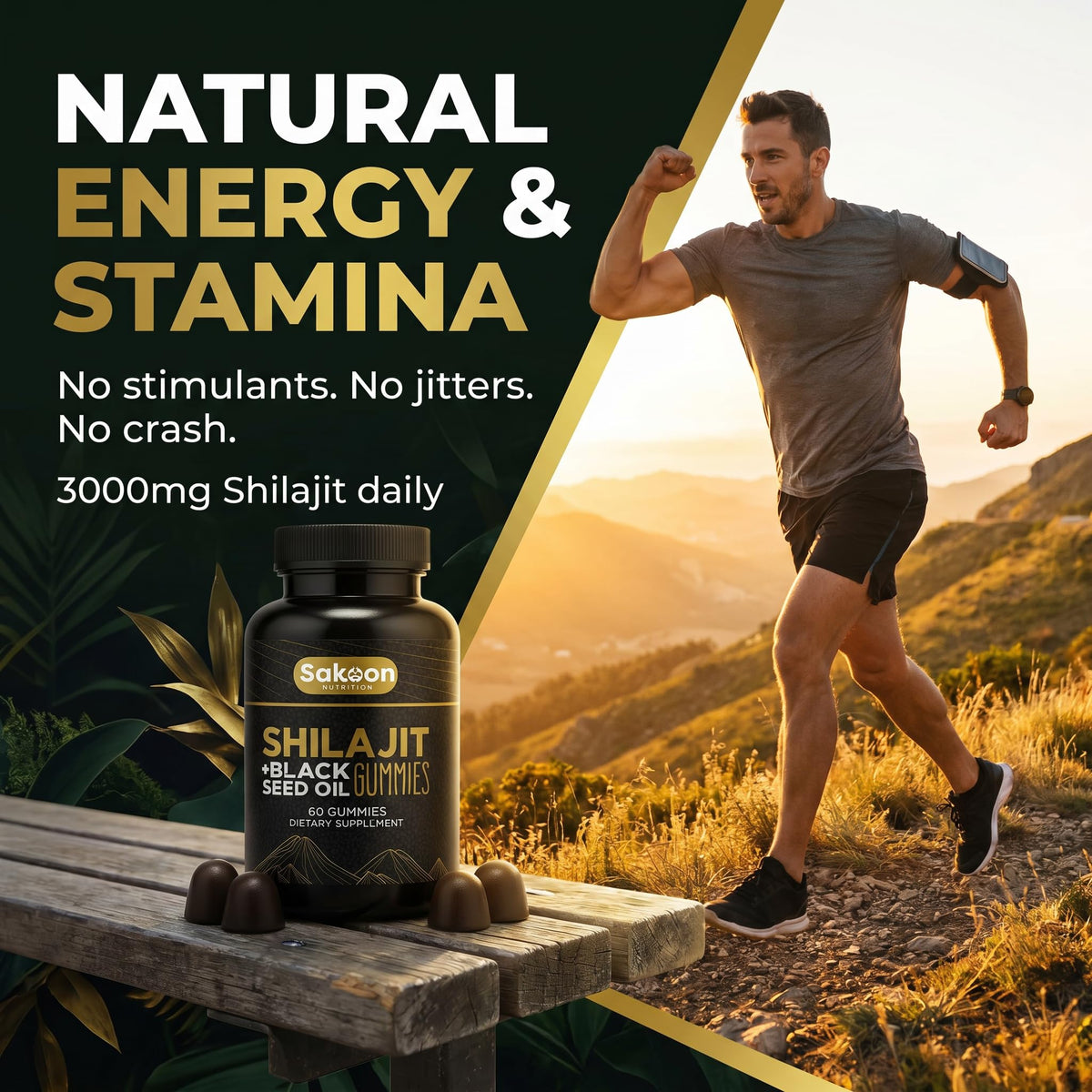 Composition des Gummies Shilajit Sakoon nutrition