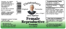 Composition des herbes dans la Formule Reproductive Féminine Christopher's