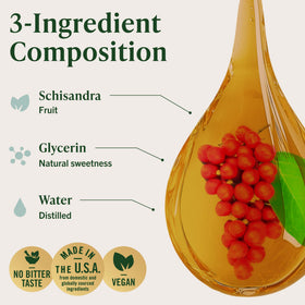 Composition des ingrédients d'HERBAMAMA Baies de Schisandra