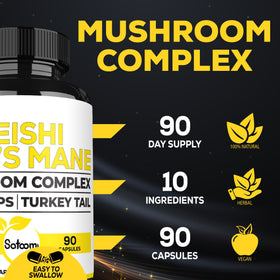 Composition des ingrédients du complément Reishi Satoomi