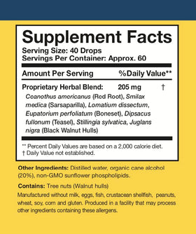 Composition des ingrédients du Researched Nutritionals BLT