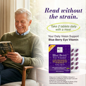 Composition des vitamines des yeux NEW NORDIC avec lutéine et ingrédients naturels